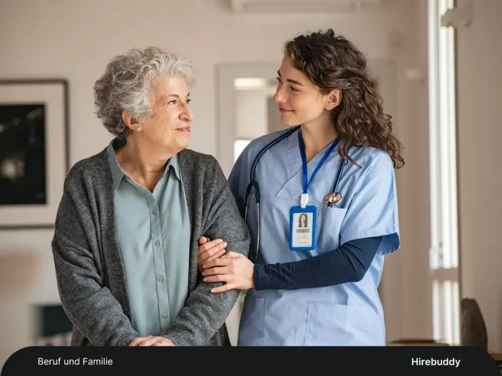 Zwischen Familie und Pflegeberuf.